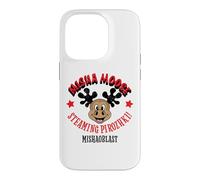 Carcasa para iPhone 14 Pro Misha Moose Mishaoblast Divertido Soviético Retro Propaganda