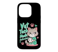 Carcasa para iPhone 14 Pro Modo Vet Tech Activado Funny Cat Veterinary