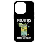 Carcasa para iPhone 14 Pro Mojitos Made Me Do It Cóctel Lima Mentas