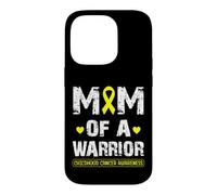 Carcasa para iPhone 14 Pro Mom of a Warrior Childhood Cancer Awareness Mother Women