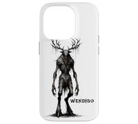 Carcasa para iPhone 14 Pro Monstruo Wendigo, Skinwalker, críptido, Malvado Monstruo de Terror