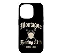 Carcasa para iPhone 14 Pro Montague Esgrima Club Verona Italia Espadas y Escudo Envejecido