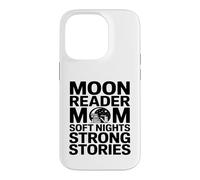 Carcasa para iPhone 14 Pro Moon Reader Mamá Noches Suaves Historias Fuertes