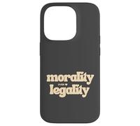 Carcasa para iPhone 14 Pro Moralidad sobre la legalidad Código Moral Brújula Buen Humano Sé Amable
