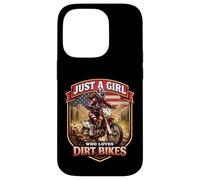 Carcasa para iPhone 14 Pro Moto Freak Funny Motorbike Lover Dirt Bike Rider American MX