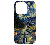 Carcasa para iPhone 14 Pro MTB Mountain-Bike Vangogh-Art-Style Bici montaña Bicicleta