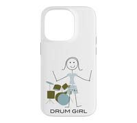 Carcasa para iPhone 14 Pro Mujeres Divertidas Bateristas, Chicas músicas Bateristas