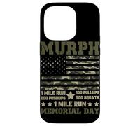 Carcasa para iPhone 14 Pro Murph 1 Mile Run 100 Pullups 200 Flexiones 300 Sentadillas 1 Milla R