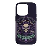 Carcasa para iPhone 14 Pro Música gótica Estado de ánimo del café Aumentado por Canciones tristes Corriendo