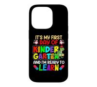 Carcasa para iPhone 14 Pro My First Day of Kindergarten 1st Day of School Boys Girls