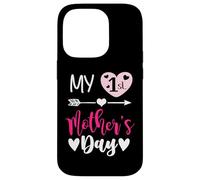 Carcasa para iPhone 14 Pro My First Mothers Day Outfit Mommy 1st Time Mom Happy Mother