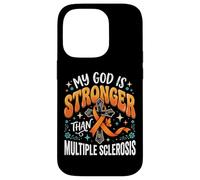 Carcasa para iPhone 14 Pro My God Is Stronger Than Multiple Sclerosis