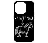Carcasa para iPhone 14 Pro My Happy Place Pony Lover Tiny Horse Miniatura Horse Niñas