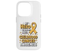 Carcasa para iPhone 14 Pro My Hero Is Now My Angel Childhood Cancer Awareness Apparel