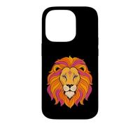 Carcasa para iPhone 14 Pro Mystic Leo Zodiac Celestial Lion Retro Astrología Fan