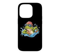 Carcasa para iPhone 14 Pro Nadador Agua Piscina Buceo Anfibio Salto Natación Rana