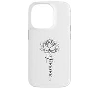 Carcasa para iPhone 14 Pro Namaste Lotus Flores Yoga Yogi Meditation Idea de Regalo