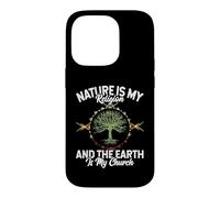 Carcasa para iPhone 14 Pro Nature Is My Religion Earth Is My Church Native American Day