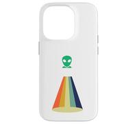 Carcasa para iPhone 14 Pro Nave Espacial OVNI secuestro alienígena, Divertido área Retro 51 UAP ET Regalo
