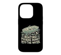 Carcasa para iPhone 14 Pro Navegación Verter Dinero En El Agua Motorboat Capitán