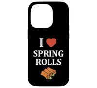 Carcasa para iPhone 14 Pro Nem Food Funny Simple Quote I Love Spring Rolls
