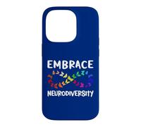 Carcasa para iPhone 14 Pro Neurodiversidad Rainbow Infinity Butterfly TDAH Autismo