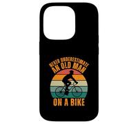 Carcasa para iPhone 14 Pro Never Underestimate a Old Man On A Bike