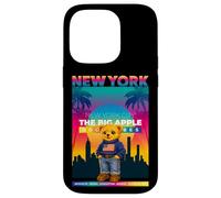 Carcasa para iPhone 14 Pro New York City NY Teddy Bear - Urban Bear with American Style