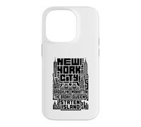 Carcasa para iPhone 14 Pro New York City Skyline T Shirt NYC Boroughs Vintage Graphic