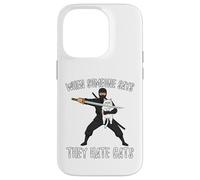 Carcasa para iPhone 14 Pro Ninja con Gato Cuando Alguien Dice Que Odia a los Gatos