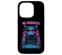 Carcasa para iPhone 14 Pro No Hay peticiones House Cat DJ Rave EDM Music Deejay Equalizer