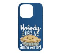 Carcasa para iPhone 14 Pro Nobody Likes A Soggy Bottom British Baking Texto Blanco