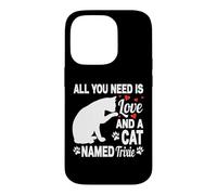 Carcasa para iPhone 14 Pro Nombre Personalizado de Gato Trixie Cute Kitten Pet Lover