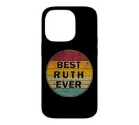 Carcasa para iPhone 14 Pro Nombre Personalizado Ruth I Love Ruth Retro Vintage Style