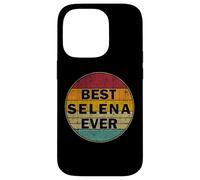 Carcasa para iPhone 14 Pro Nombre Personalizado Selena I Love Selena Retro Vintage Style