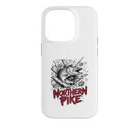 Carcasa para iPhone 14 Pro Northern Pike Ambush Point Profundidad del Lago 30 pies