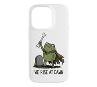 Carcasa para iPhone 14 Pro Nos levantamos al Amanecer Temporada Espeluznante Rana Meme Zombie Halloween