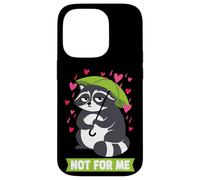 Carcasa para iPhone 14 Pro Not For Me Funny Grouchy Raccoon Anti-Valentine Humor