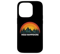 Carcasa para iPhone 14 Pro Nuevo Hampshire Vintage Sunset 80s Retro Summer State USA