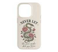 Carcasa para iPhone 14 Pro Nunca Dejes Que la Misma Serpiente te muerda Dos Veces Serpent Rose