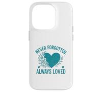 Carcasa para iPhone 14 Pro Nunca Olvidado Siempre Amado para Siempre