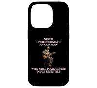 Carcasa para iPhone 14 Pro Nunca Subestimes Old Man Guitar 70s