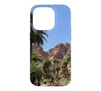 Carcasa para iPhone 14 Pro Obra de Arte del Paisaje del palmeral del Oasis del cañón del Desierto