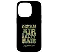Carcasa para iPhone 14 Pro Ocean Air Salty Hair Long Beach California Tropical