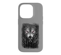Carcasa para iPhone 14 Pro Oficial Spiral Forest Wolf Gothic Fantasy