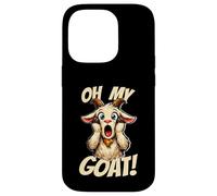 Carcasa para iPhone 14 Pro Oh My Goat Screaming Dibujos Animados Funny Divertido Meme Cabra