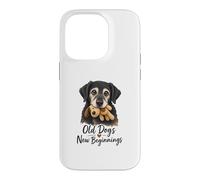 Carcasa para iPhone 14 Pro Old Dogs New Beginnings Senior Rescue Dog Cute Rescue Dog