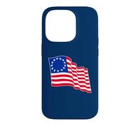 Carcasa para iPhone 14 Pro Ondeando la Bandera de Betsy Ross