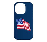 Carcasa para iPhone 14 Pro Ondeando la Bandera de Betsy Ross 250