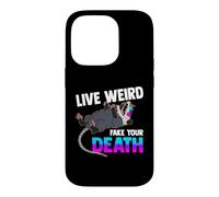 Carcasa para iPhone 14 Pro Opossum Lover - Live Weird Fake Your Death - Funny Animal